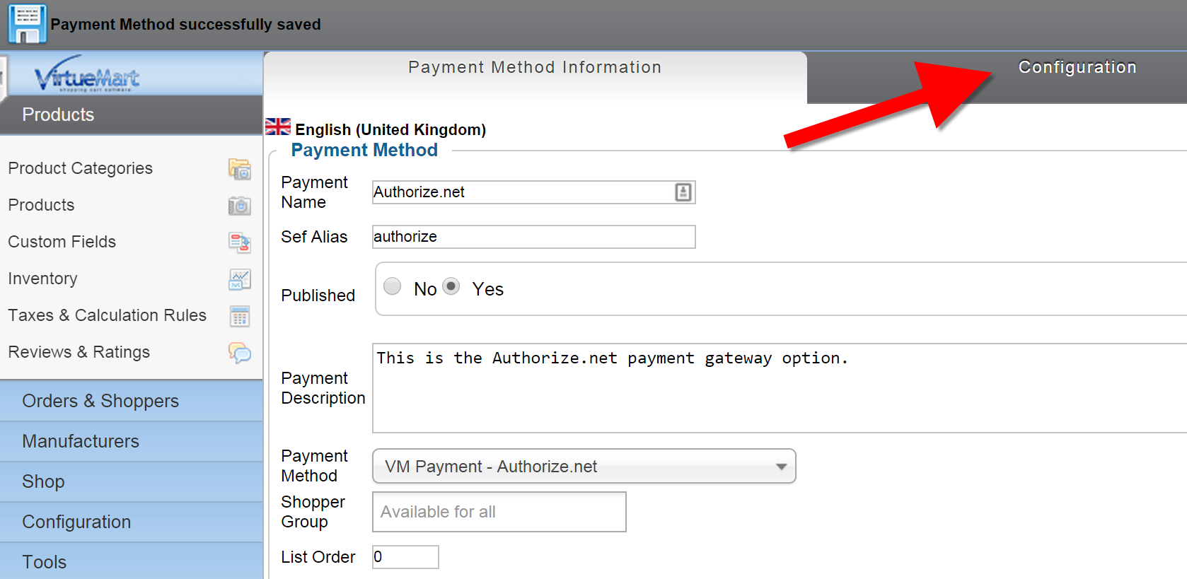 Configuring Auth in VM