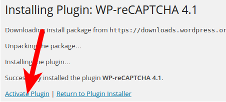 Turning WP-reCPTCHA plugin on