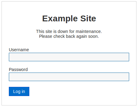 Joomla 3.5 Site Offline Settings