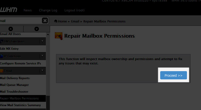 Running the Mailbox Permission Repair Tool