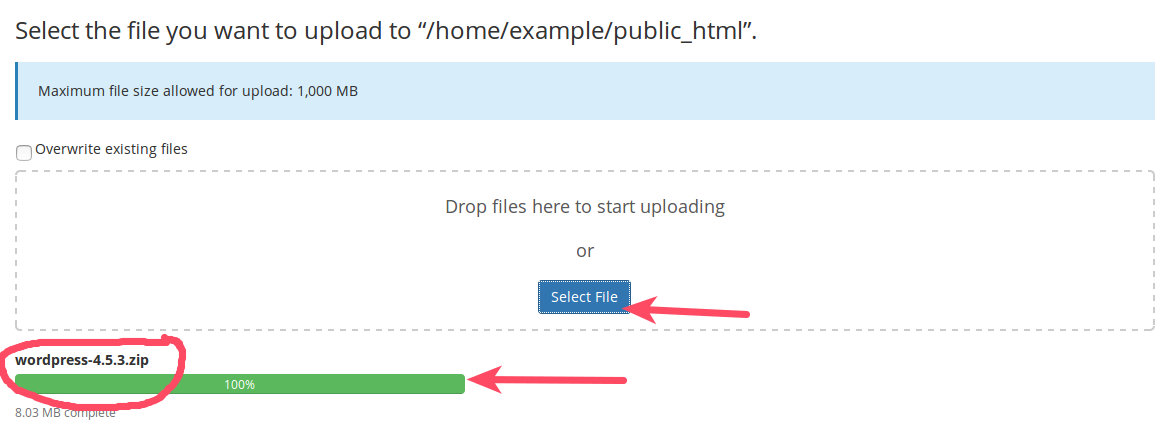 Select a File to Upload