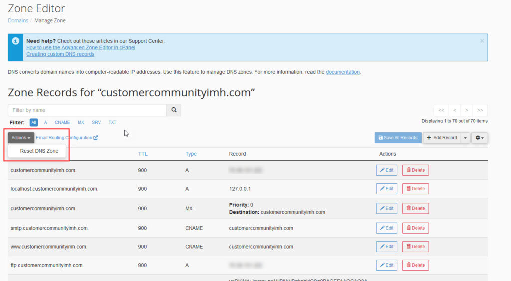 Making DNS Changes for your Dedicated Server Accounts | InMotion Hosting