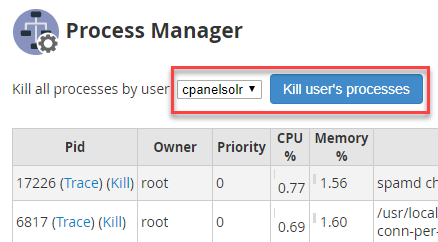 click kill user processes