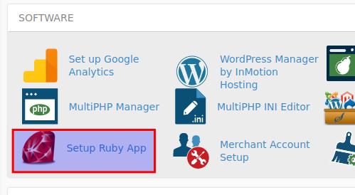 Setup Ruby app