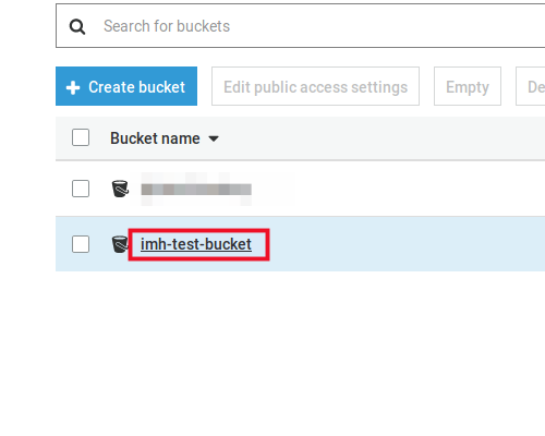 Select bucket