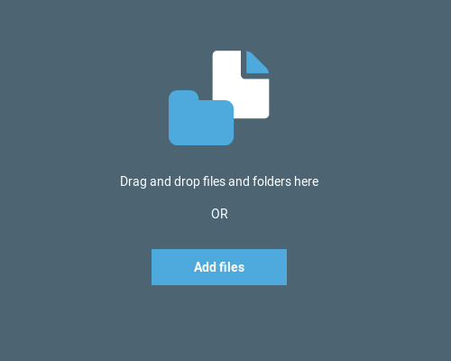 Add files popup