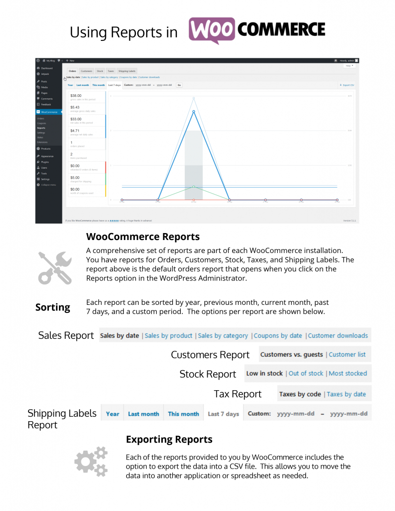 Infographic - Using WooCommerce Reports