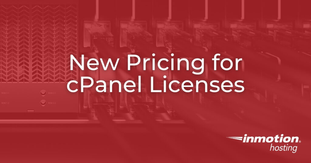 New Pricing for cPanel Licenses