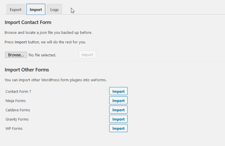 weForms import settings