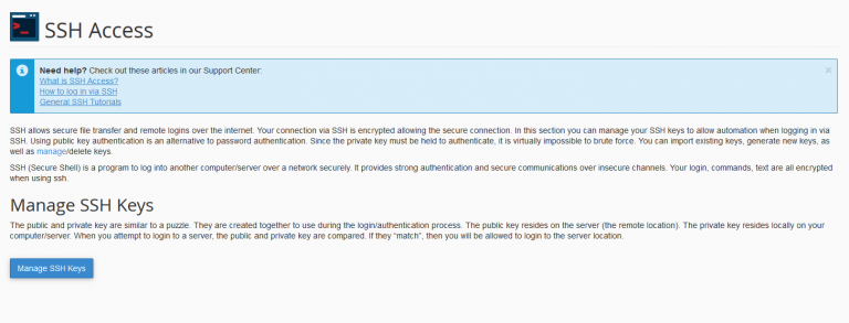 Manage SSH Keys for your Server | InMotion Hosting