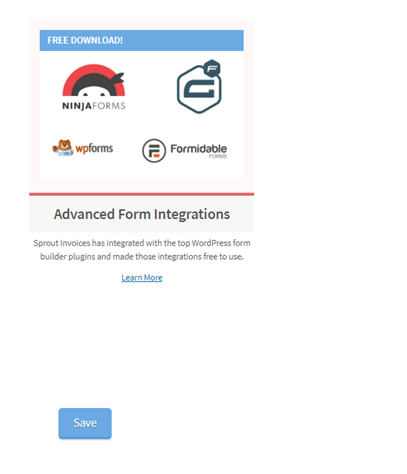 Sprout Invo9ices Form Integrations 