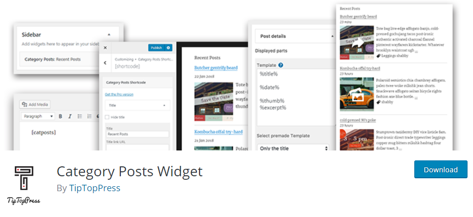 category post widget plugin for wordpress