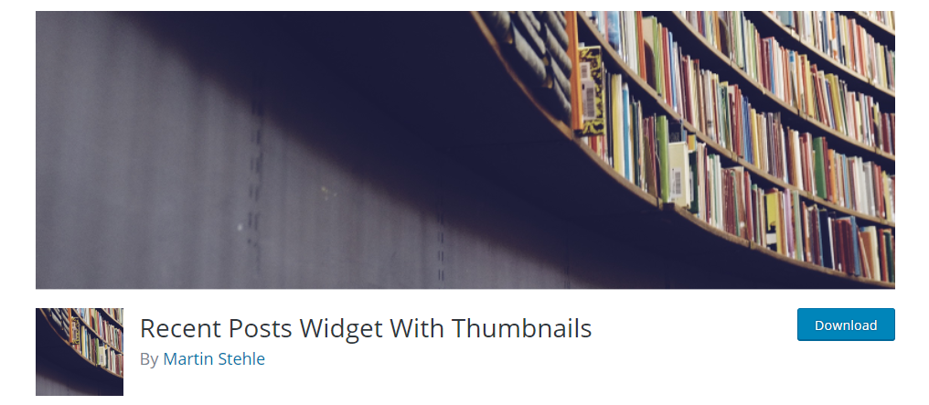 recent posts widget with thumbnails for wordpress