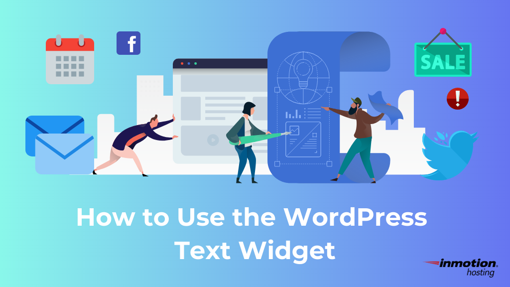 how to use wordpress text widget