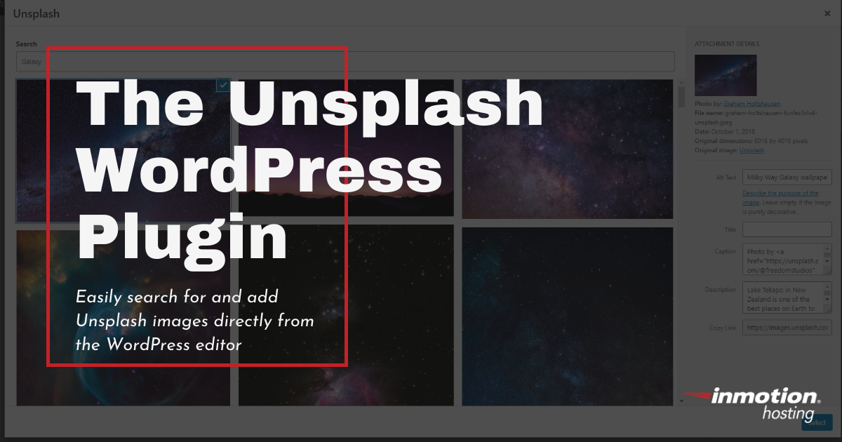 Learn How to Use the Unsplash WordPress Plugin InMotion Hosting