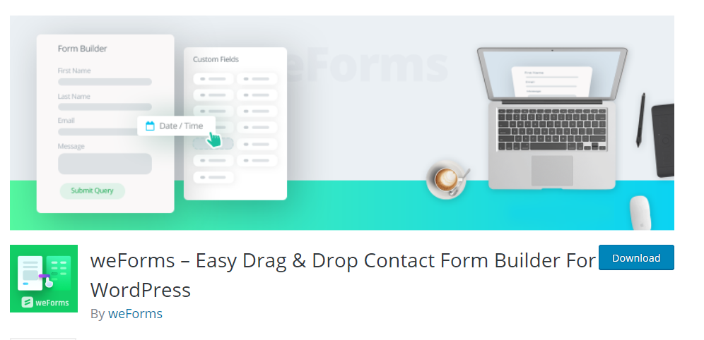 weForms plugin for wordpress