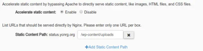 Static content pathb