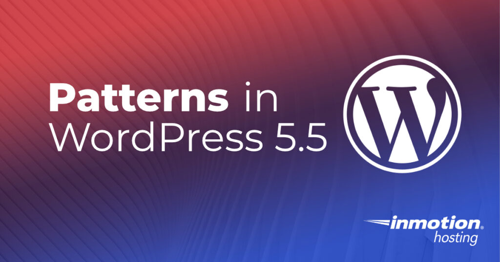 WordPress 5.5 patterns header image