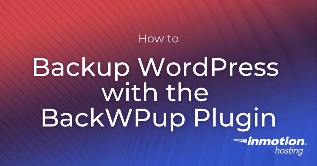 backwpup plugin