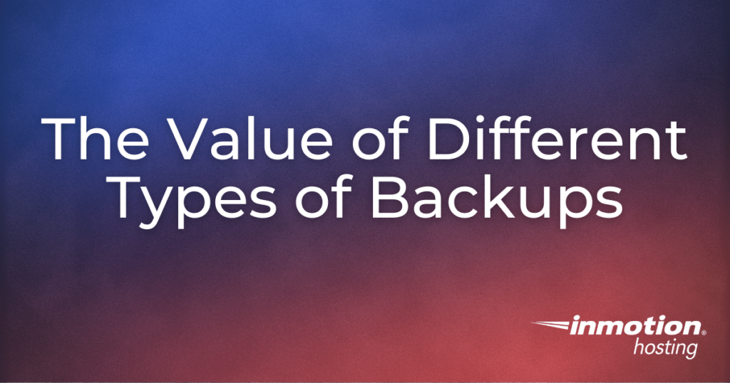 different types of backups title image