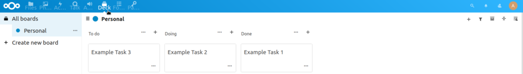 Nextcloud Deck Example