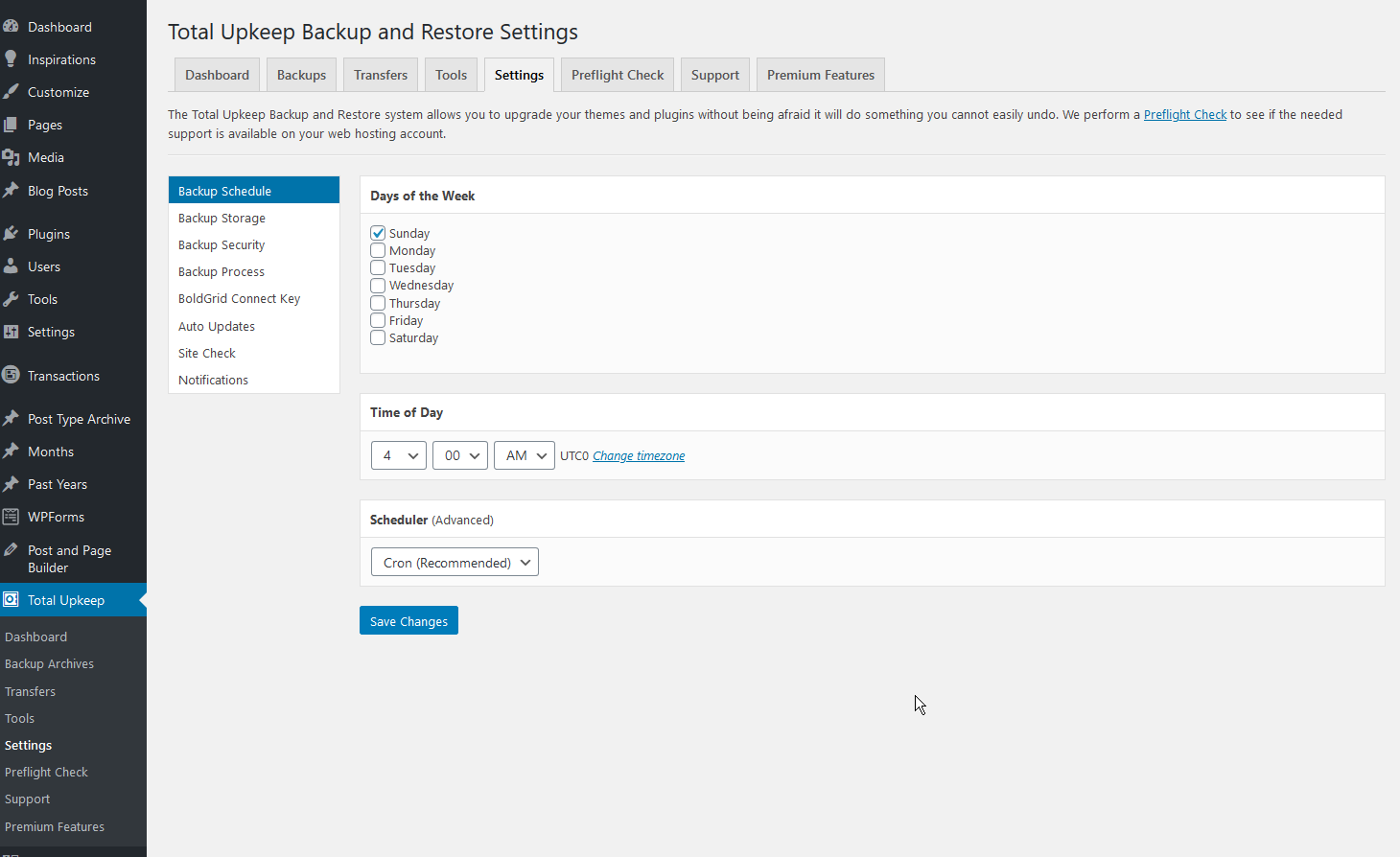 WordPress Backups with the Total Upkeep Backup Plugin