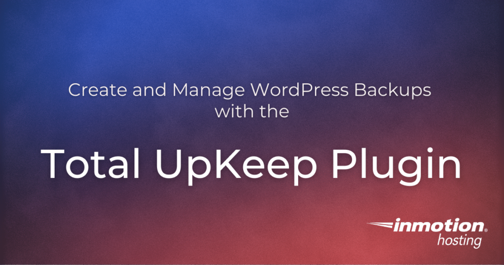 Total upkeep plugin