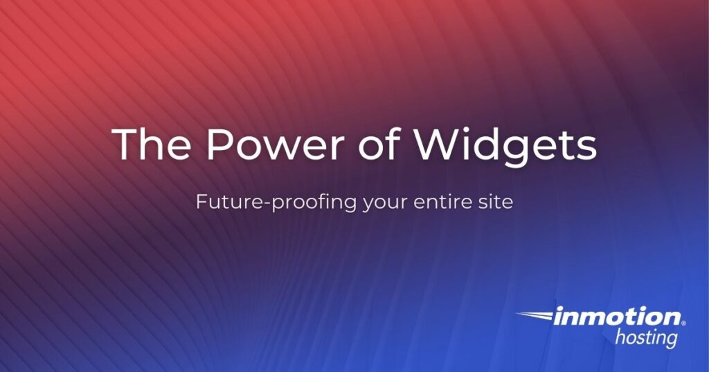 widgetizing your site