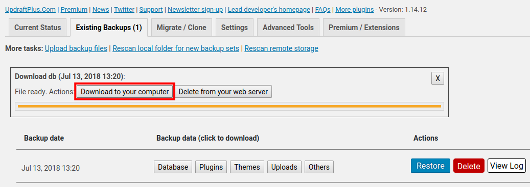 UpdraftPlus Backup Plugin: Backup WordPress with Ease
