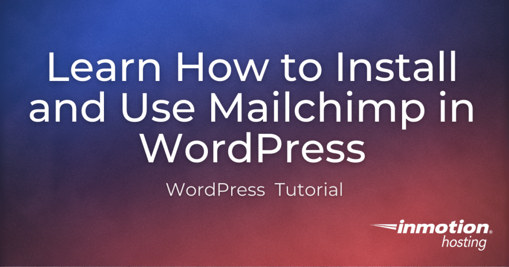 Mailchimp in wordpress