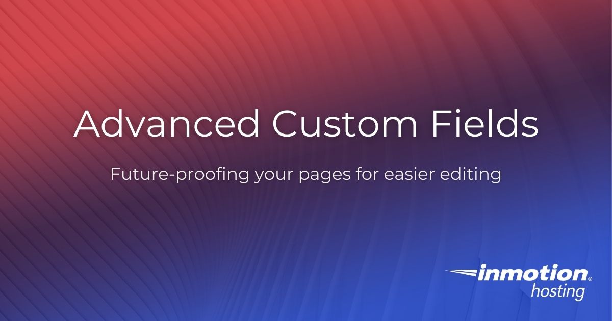 Advanced custom fields