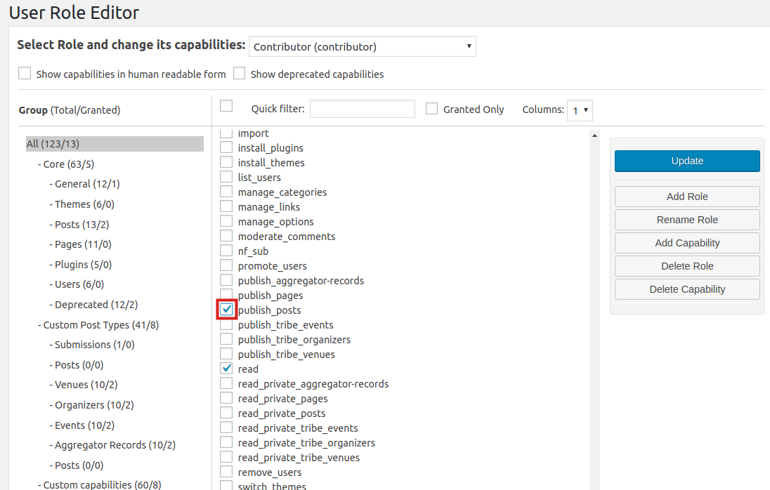 Creating and Managing WordPress User Roles