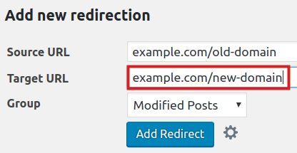 create 301 redirect in wordpress