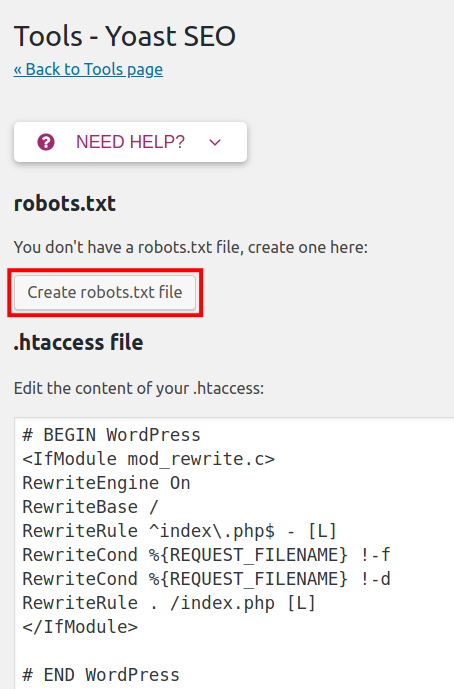 create robots txt file