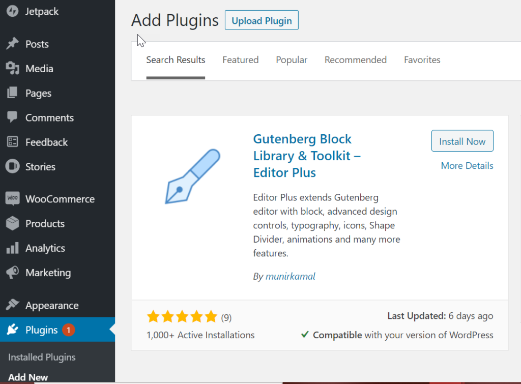 installing the editor plus plugin