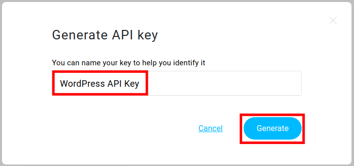 Creating an API Key
