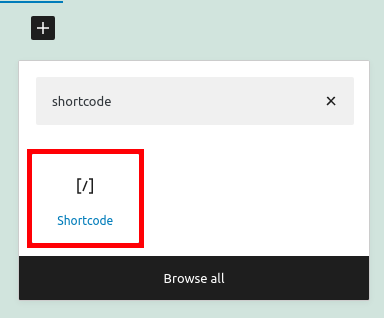 Adding a Shortcode