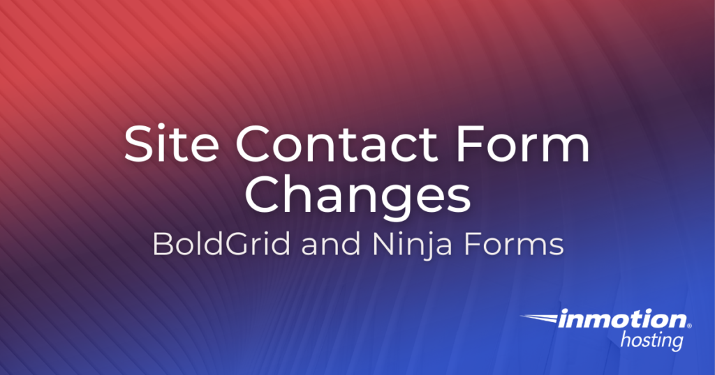 Site Contact Form Changes Hero Image