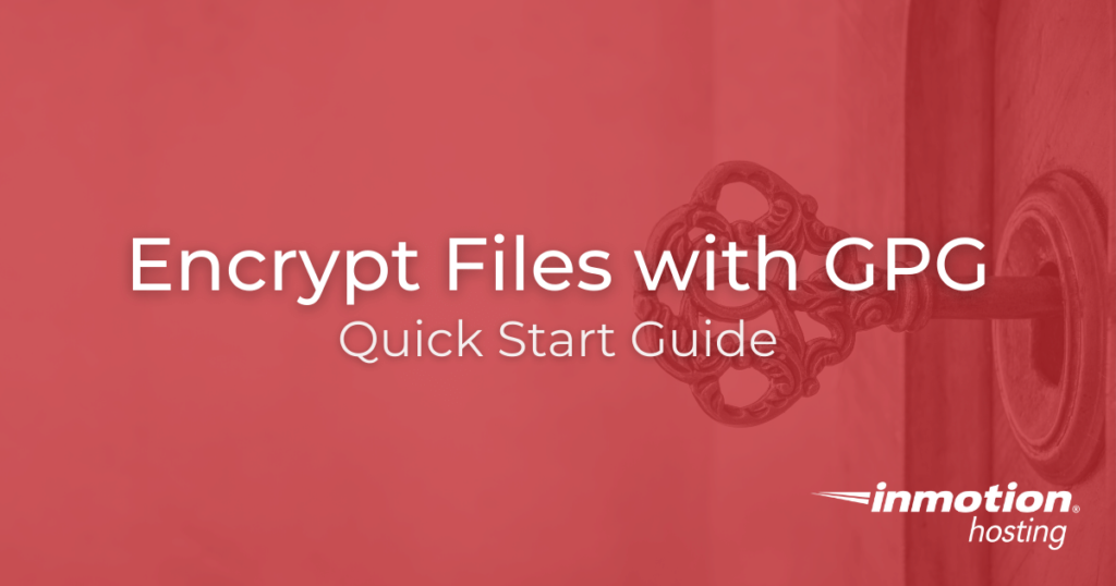 Title image for encrypt files with GPG