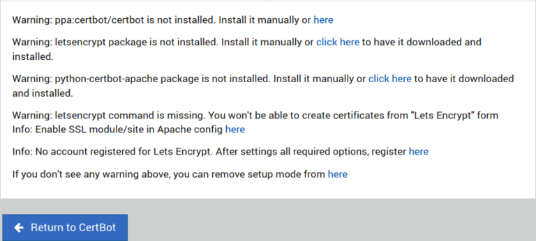 CertBot Webmin Module for Free SSL Certificates | InMotion Hosting