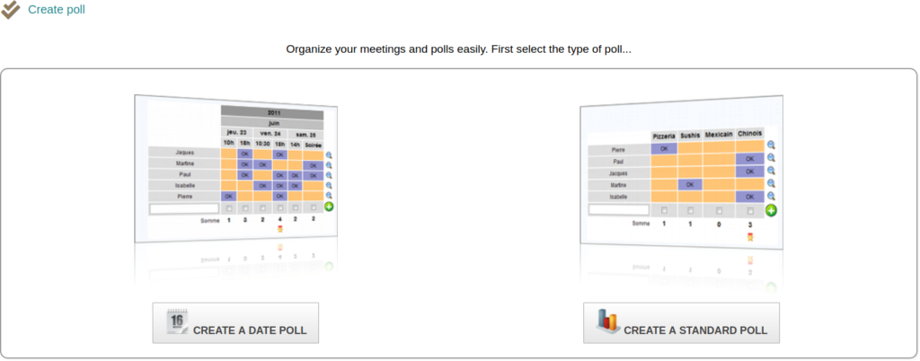 Dolibarr Create Poll Options