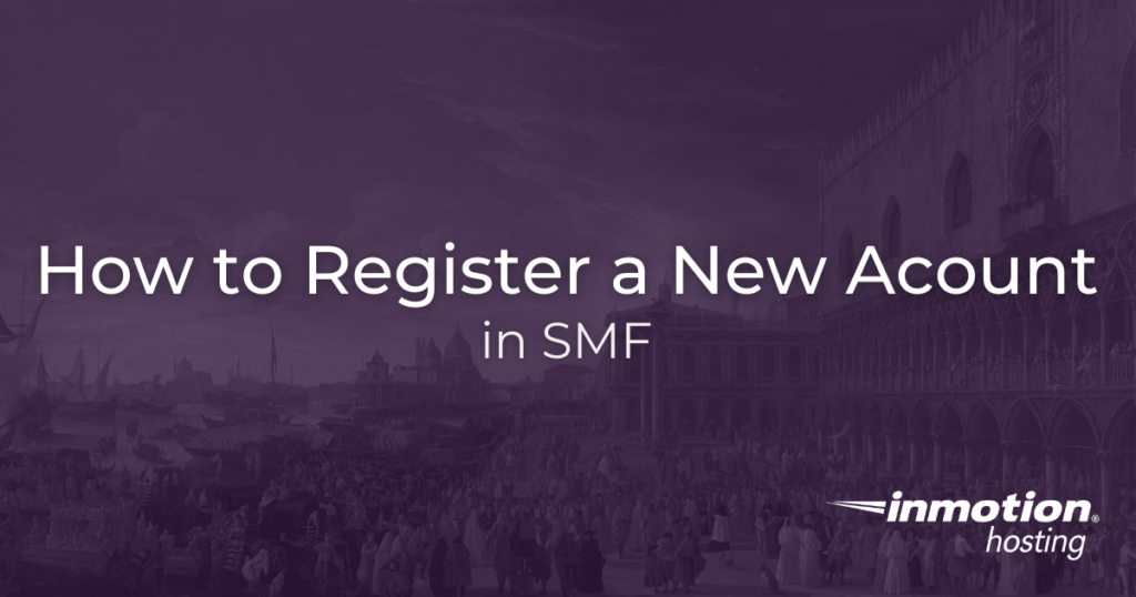 Register new account in SMF