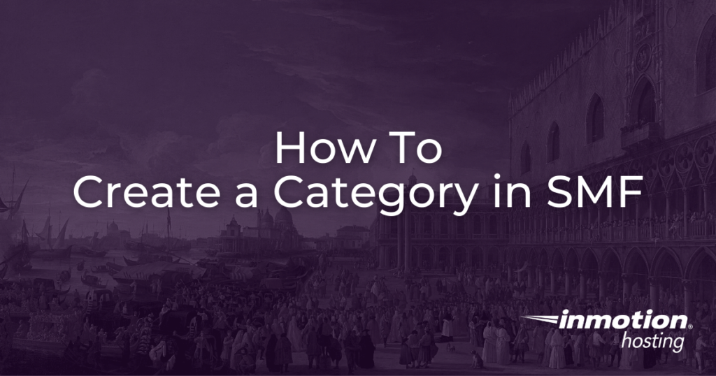 How to create a category in SMF