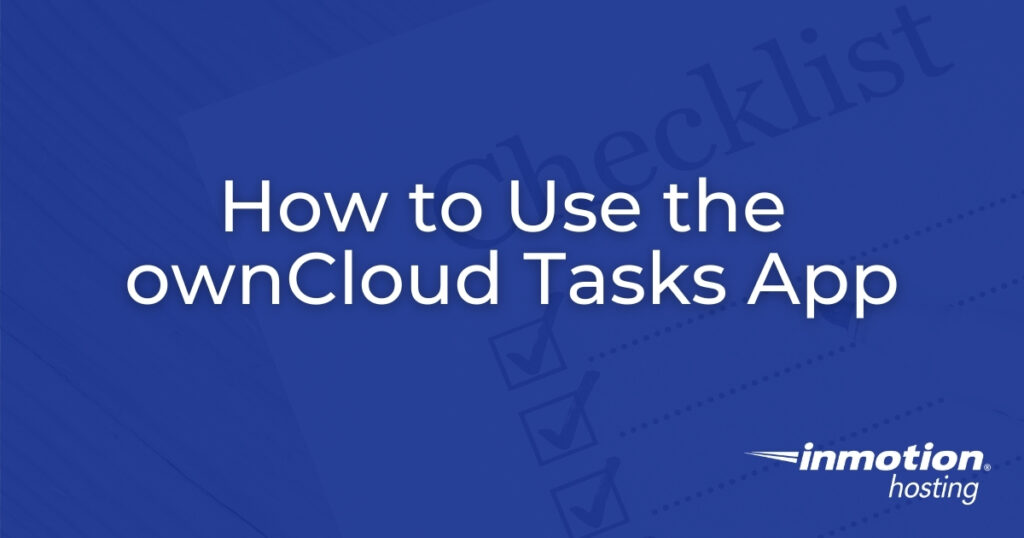 How to Use the ownCloud Tasks App