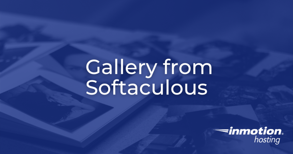 gallery from softaculous