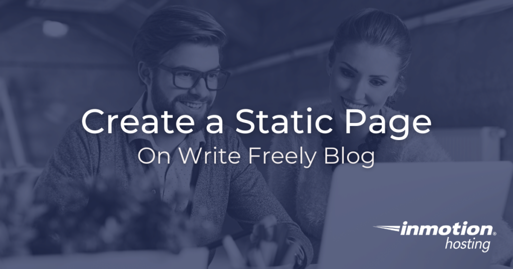 Create a static page in Write Freely blog