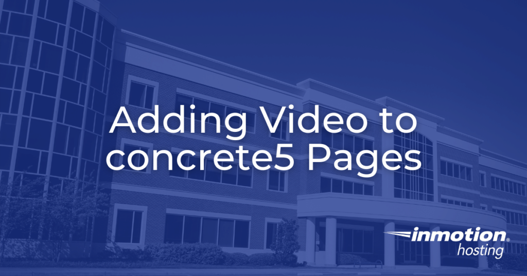 adding video to concrete5 pages hero image