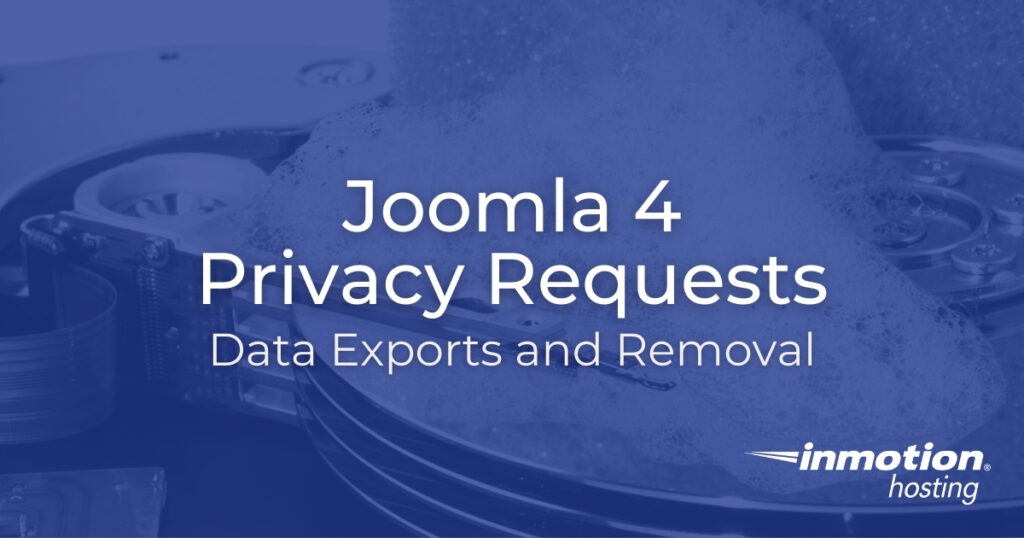 Joomla 4 Privacy Info Requests