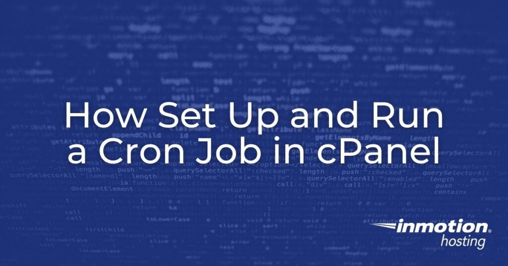 How to run a Cron Job in cPanel