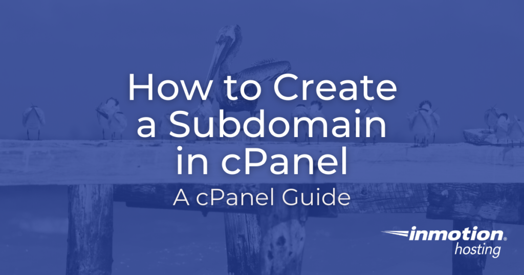 How to Create a Subdomain in cPanel Title Image